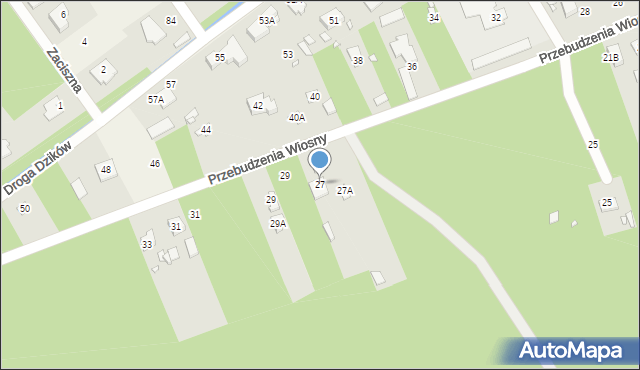 Jazgarzew, Przebudzenia Wiosny, 27, mapa Jazgarzew