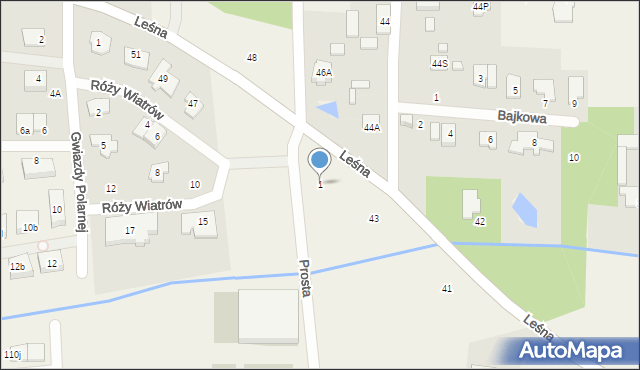 Jazgarzewszczyzna, Prosta, 1, mapa Jazgarzewszczyzna