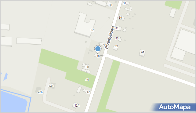 Jędrzejów, Przemysłowa, 36, mapa Jędrzejów