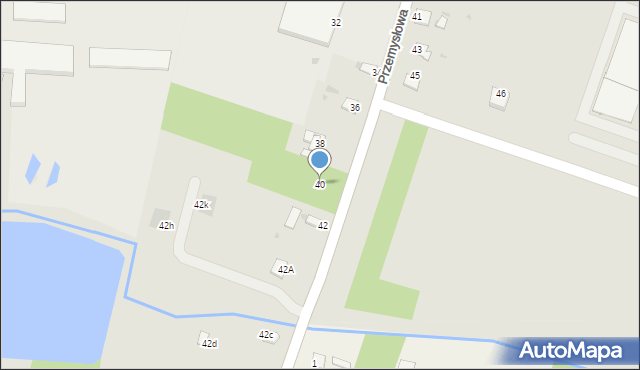 Jędrzejów, Przemysłowa, 40, mapa Jędrzejów