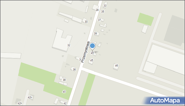 Jędrzejów, Przemysłowa, 43, mapa Jędrzejów