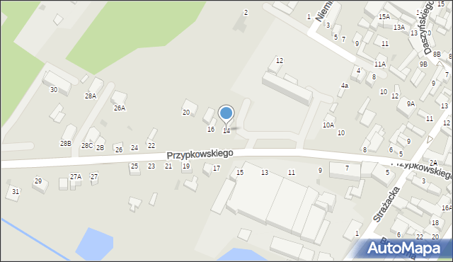 Jędrzejów, Przypkowskiego Feliksa, 14, mapa Jędrzejów