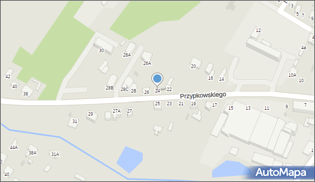 Jędrzejów, Przypkowskiego Feliksa, 24, mapa Jędrzejów