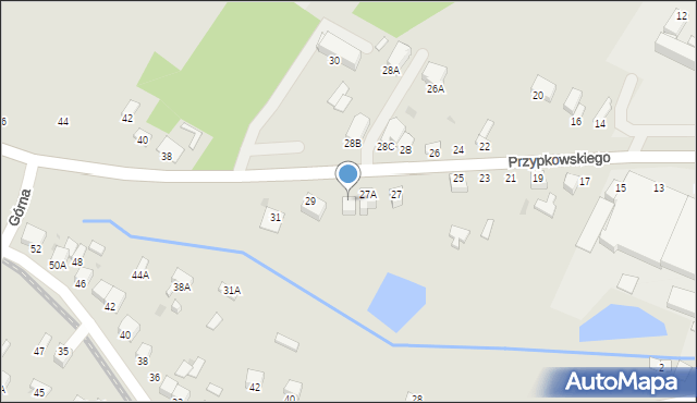 Jędrzejów, Przypkowskiego Feliksa, 27B, mapa Jędrzejów