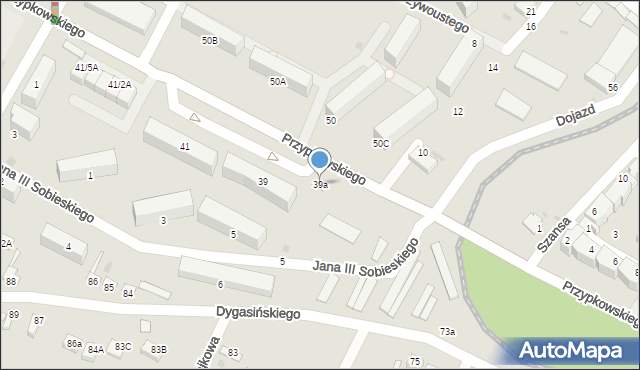 Jędrzejów, Przypkowskiego Feliksa, 39a, mapa Jędrzejów