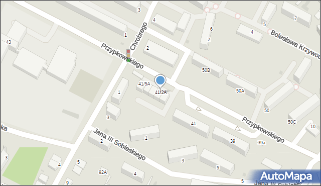 Jędrzejów, Przypkowskiego Feliksa, 41/2A, mapa Jędrzejów