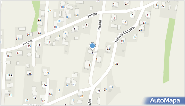 Jejkowice, Prosta, 6, mapa Jejkowice