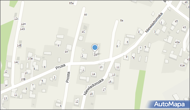 Jejkowice, Prusa Franciszka, 2A, mapa Jejkowice