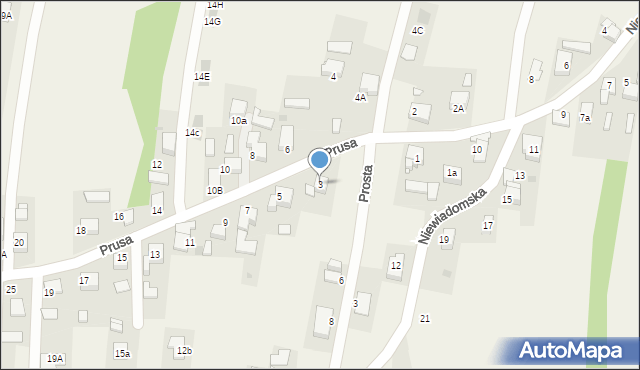 Jejkowice, Prusa Franciszka, 3, mapa Jejkowice