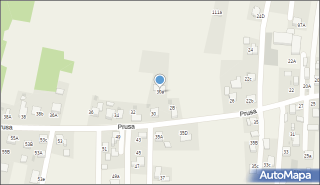 Jejkowice, Prusa Franciszka, 30a, mapa Jejkowice