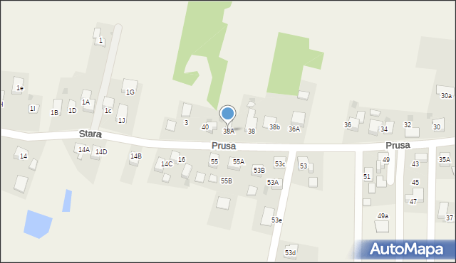 Jejkowice, Prusa Franciszka, 38A, mapa Jejkowice