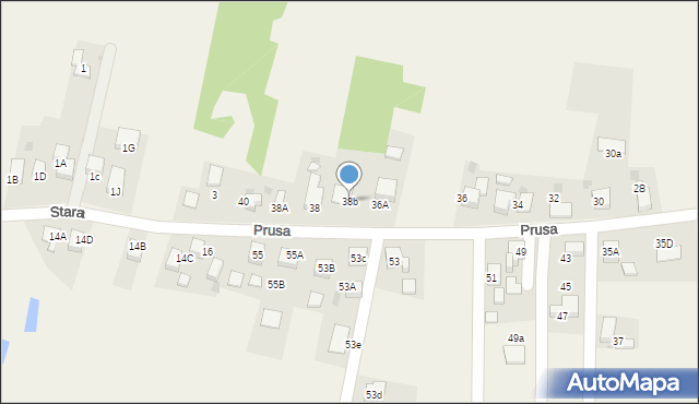 Jejkowice, Prusa Franciszka, 38b, mapa Jejkowice