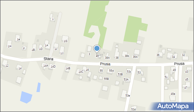 Jejkowice, Prusa Franciszka, 40, mapa Jejkowice