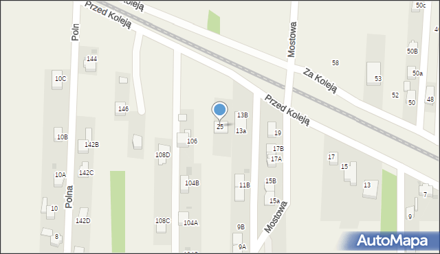 Jejkowice, Przed Koleją, 25, mapa Jejkowice