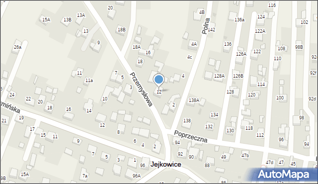 Jejkowice, Przemysłowa, 12, mapa Jejkowice