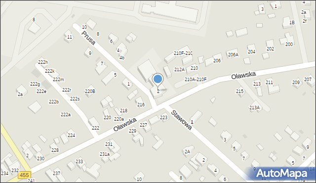 Jelcz-Laskowice, Prusa Bolesława, 2, mapa Jelcz-Laskowice