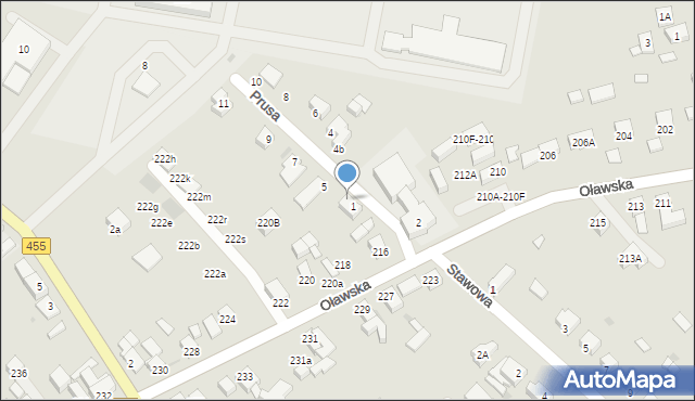 Jelcz-Laskowice, Prusa Bolesława, 3, mapa Jelcz-Laskowice