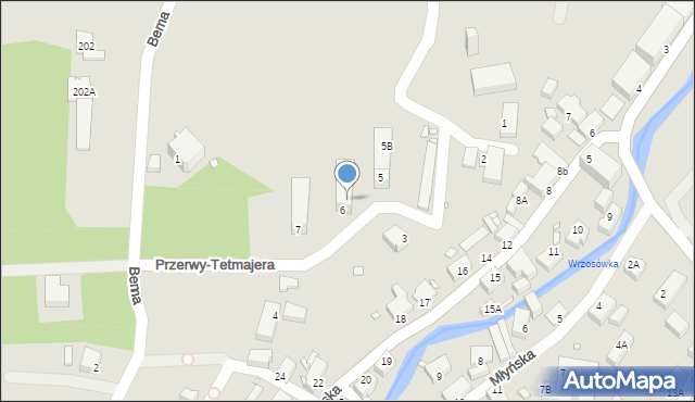 Jelenia Góra, Przerwy-Tetmajera Kazimierza, 6A, mapa Jelenia Góra