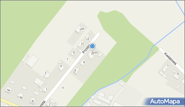 Jełowa, Prosta, 10, mapa Jełowa