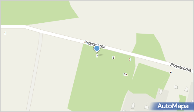 Jeziórko, Przyrzeczna, 7, mapa Jeziórko