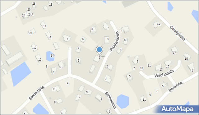 Jonkowo, Promykowa, 3, mapa Jonkowo