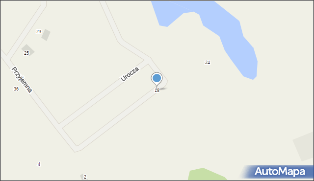 Jonkowo, Przyjemna, 18, mapa Jonkowo