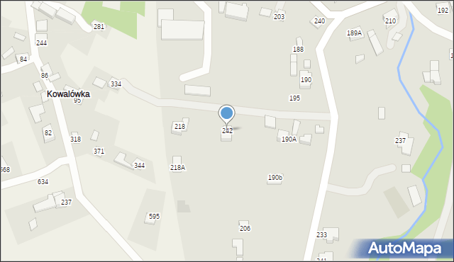 Jordanów, Przemysłowa, 242, mapa Jordanów