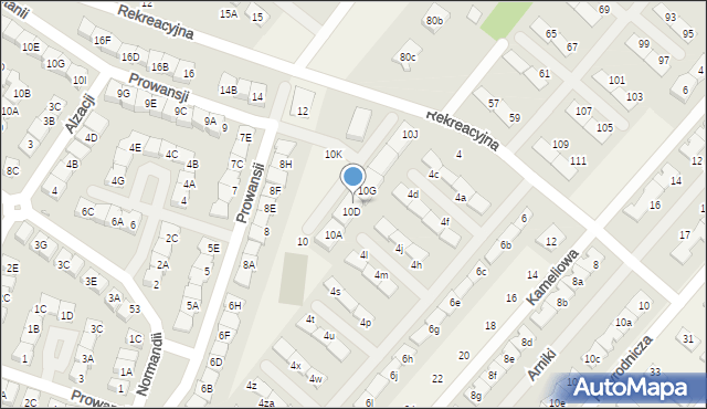 Józefosław, Prowansji, 10E, mapa Józefosław