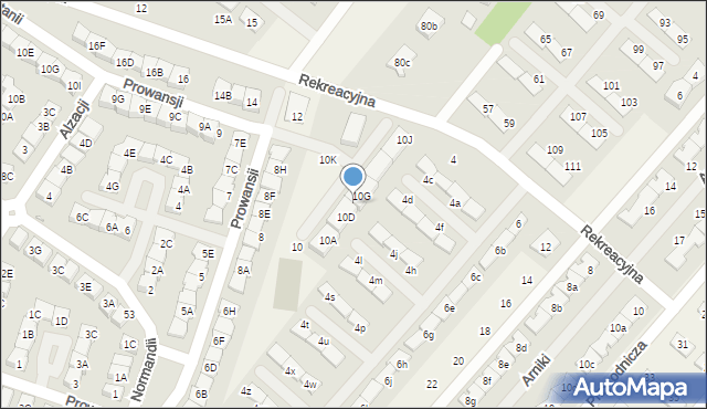 Józefosław, Prowansji, 10F, mapa Józefosław