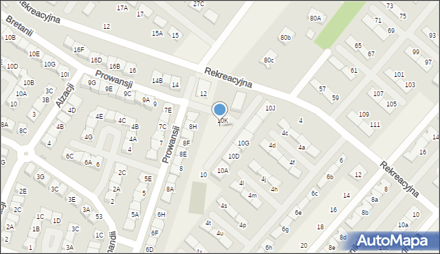 Józefosław, Prowansji, 10L, mapa Józefosław