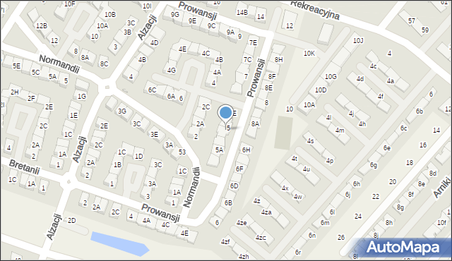 Józefosław, Prowansji, 5C, mapa Józefosław