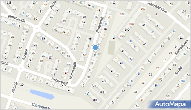 Józefosław, Prowansji, 6H, mapa Józefosław