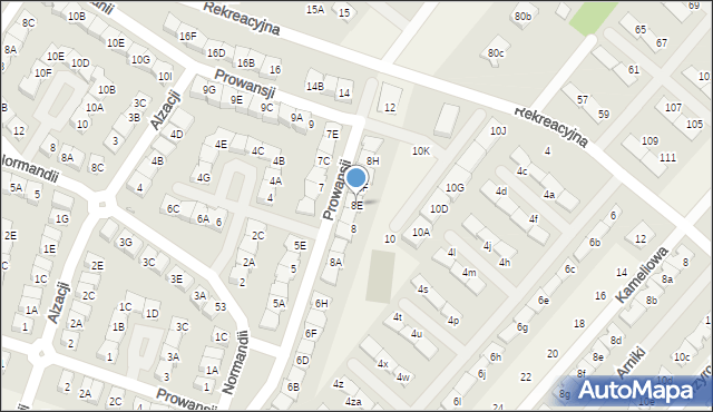 Józefosław, Prowansji, 8E, mapa Józefosław