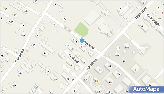 Józefosław, Prymulki, 5, mapa Józefosław