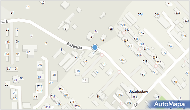 Józefosław, Przepiórki, 2/2, mapa Józefosław