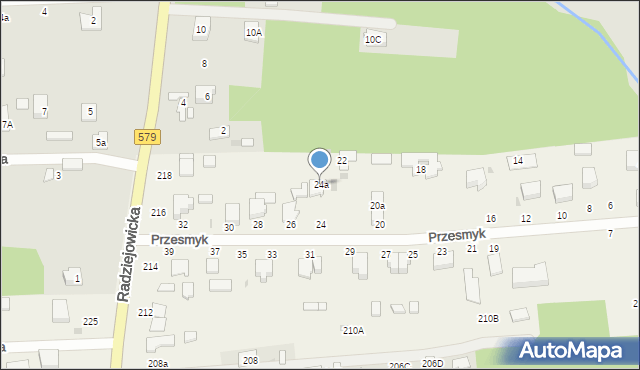 Kałęczyn, Przesmyk, 24a, mapa Kałęczyn