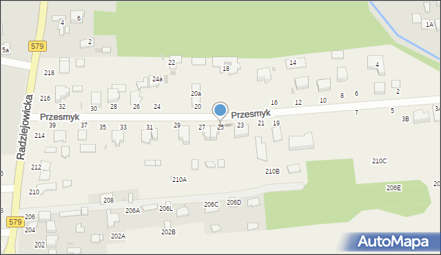 Kałęczyn, Przesmyk, 25, mapa Kałęczyn