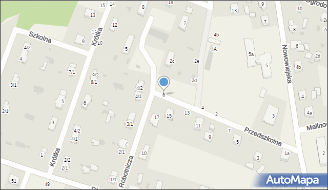 Kaliska, Przedszkolna, 6, mapa Kaliska