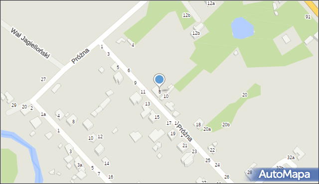 Kalisz, Próżna, 8, mapa Kalisza