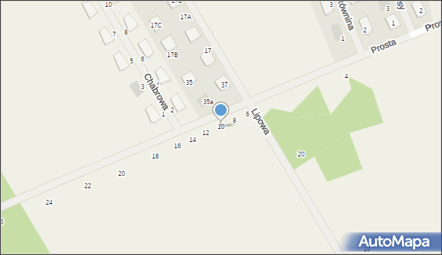 Kałuszyn, Prosta, 10, mapa Kałuszyn