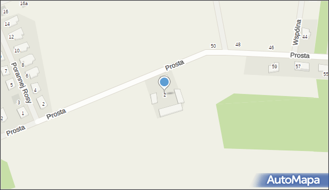 Kałuszyn, Prosta, 2, mapa Kałuszyn