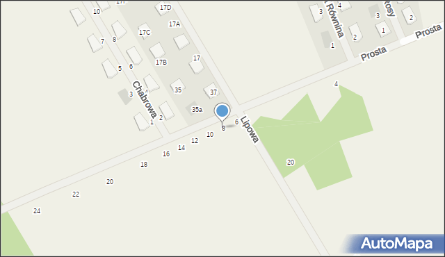 Kałuszyn, Prosta, 8, mapa Kałuszyn