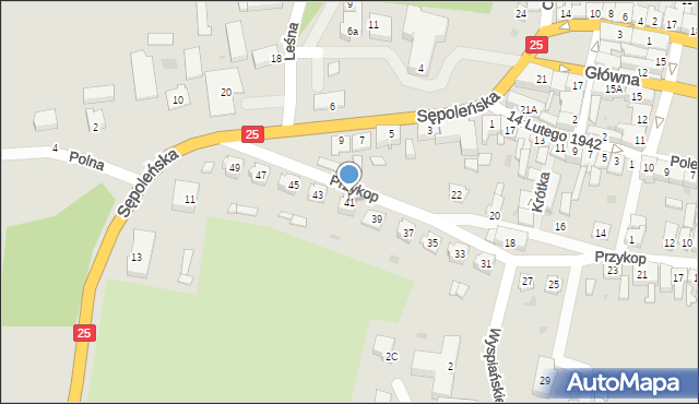 Kamień Krajeński, Przykop, 41, mapa Kamień Krajeński