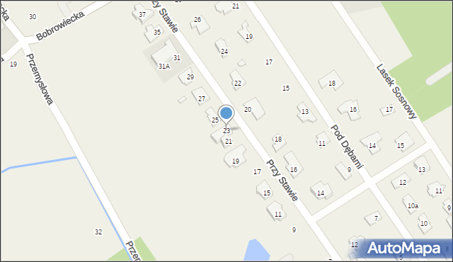 Kamionka, Przy Stawie, 23, mapa Kamionka