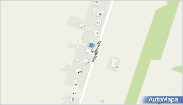 Kamyk, Przybyłowska, 18, mapa Kamyk