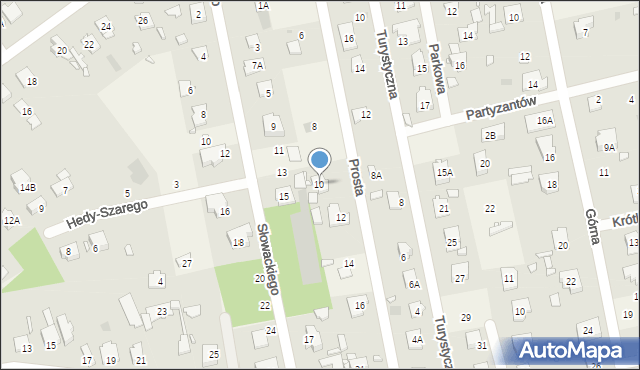 Kanie, Prosta, 10, mapa Kanie