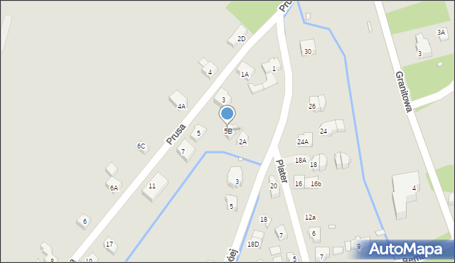 Karpacz, Prusa Bolesława, 5B, mapa Karpacz