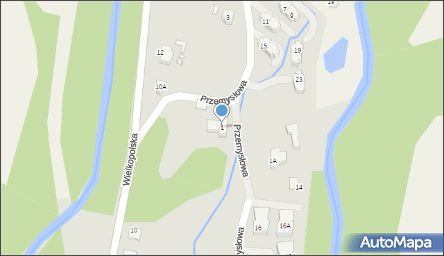 Karpacz, Przemysłowa, 1, mapa Karpacz