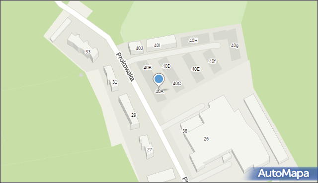 Kartuzy, Prokowska, 40A, mapa Kartuzy