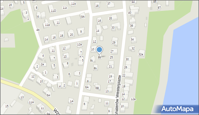 Kartuzy, Prokowska, 8d, mapa Kartuzy